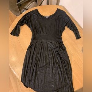 Forever 21, sparkly doleman cut dress with pleats & pockets!